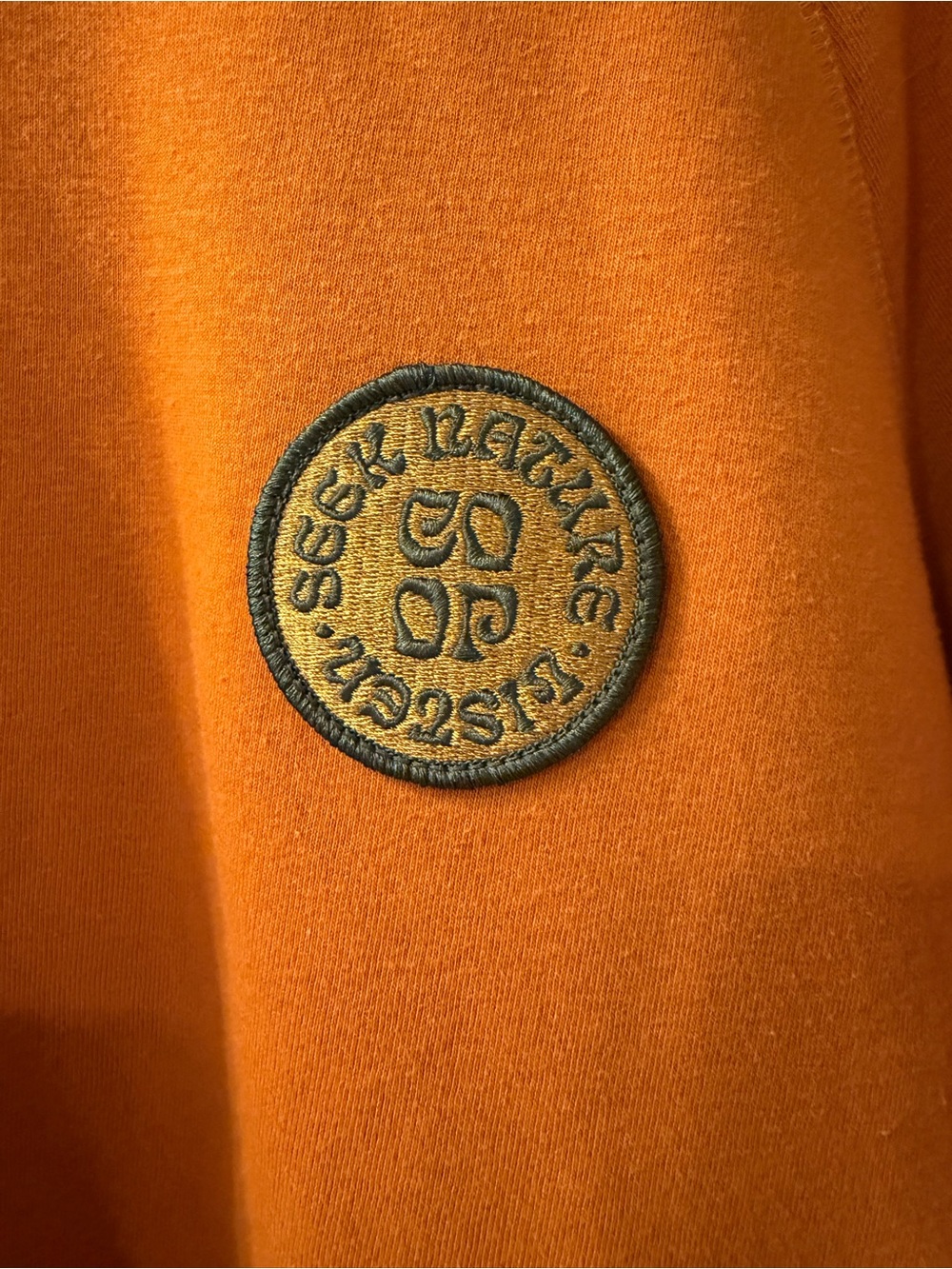 Crewneck Sweater in Warm Orange - Picture 2 of 4